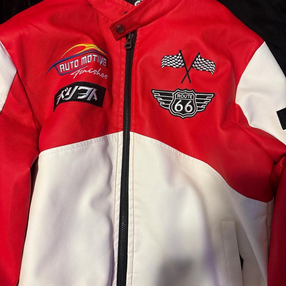 Red and White Racing Jacket - Picture 3 of 5
